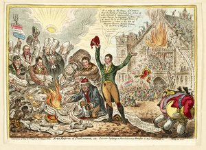 True Reform of Parliament, i.e. Patriots lighting a Revolutionary Bonfire in New Palace Yard